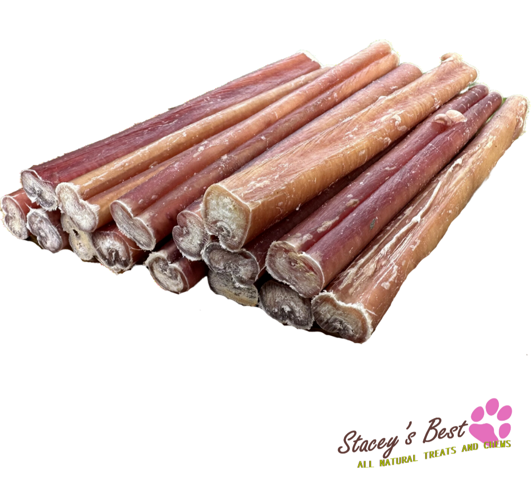 Stacey's Best 6 inch Bully Sticks Dog Chew Excellent Dog Treat (15 Pack)