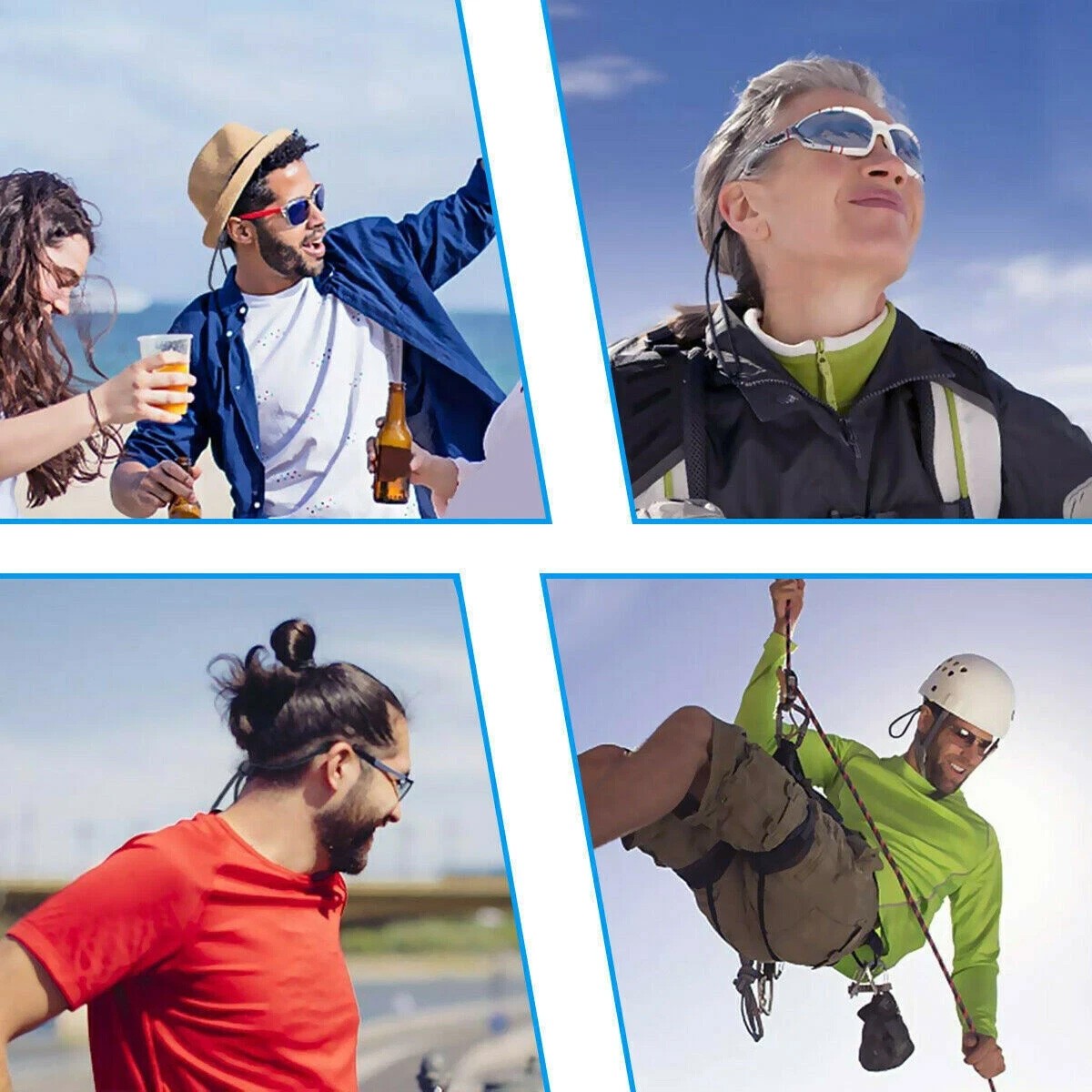 Sport Sunglass Neck Strap Eyeglass Read Glasses Neck Cord Lanyard Holder Lot