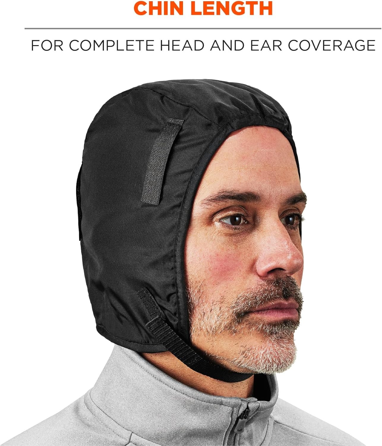 Ergodyne - 16840 Winter Hard Hat Liner, Thermal Fleece One Size, Black