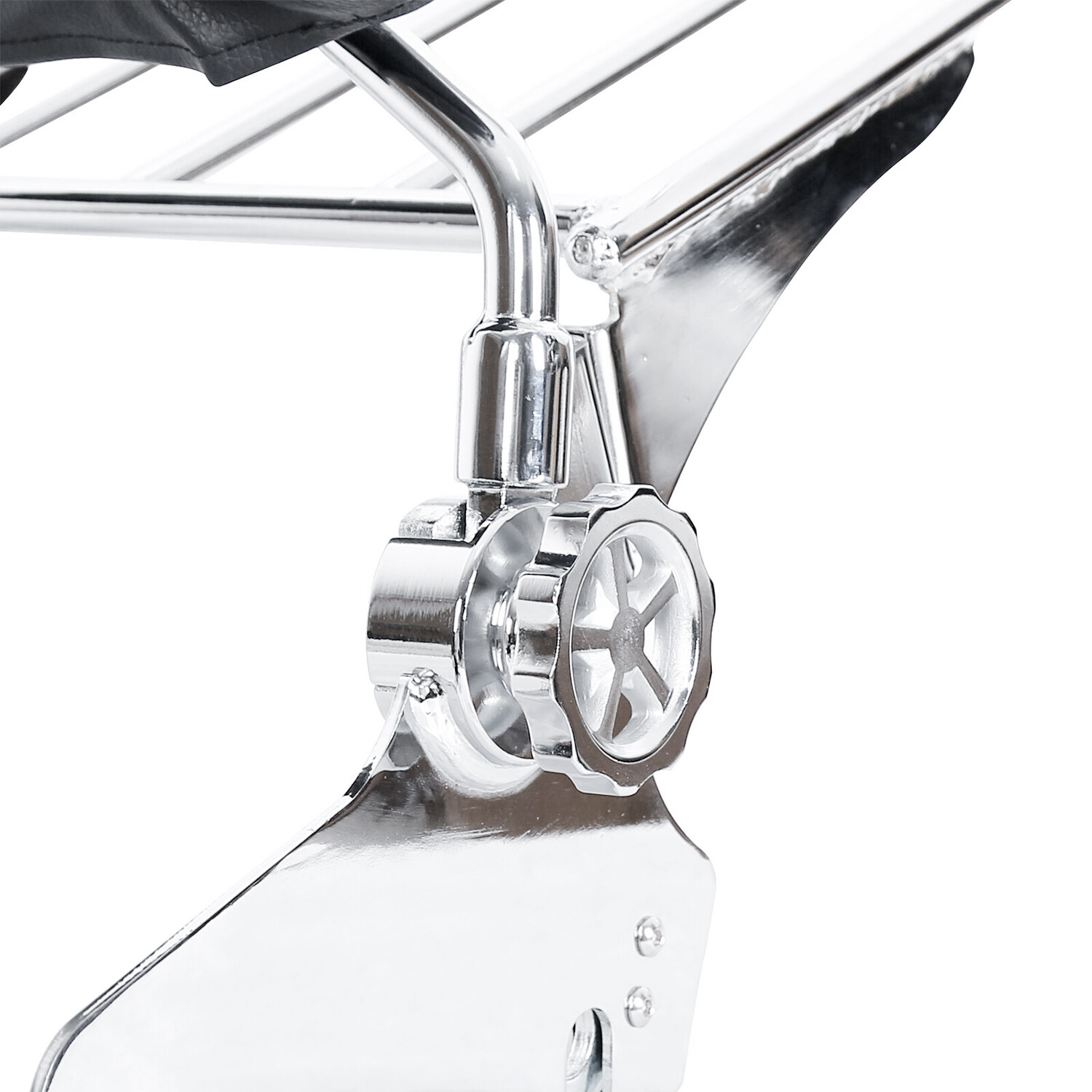 For 97-08 Harley Road King Electra Glide Adjustable Sissy Bar Backrest w/Rack