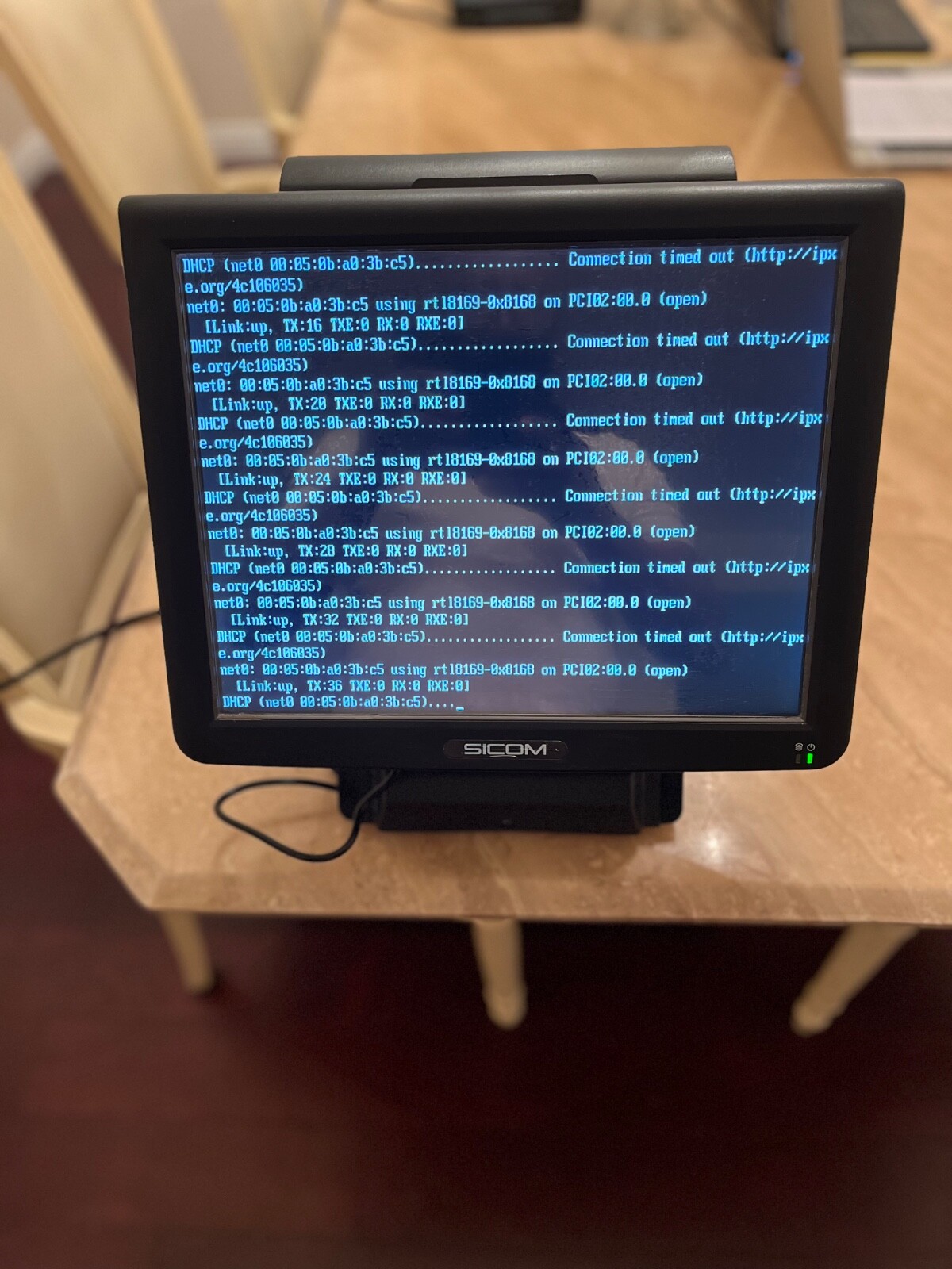 Sicom SL20 POS Terminal Register with Rear Display 2100-00 3LEP33500460