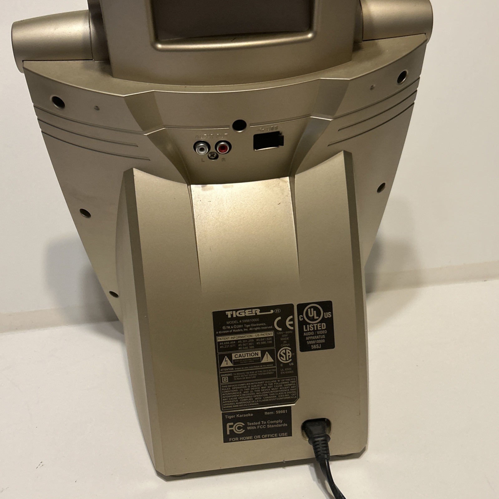 Tiger Portable Karaoke Machine Model 599810000 Vocal & Spatial Effects RCA USB