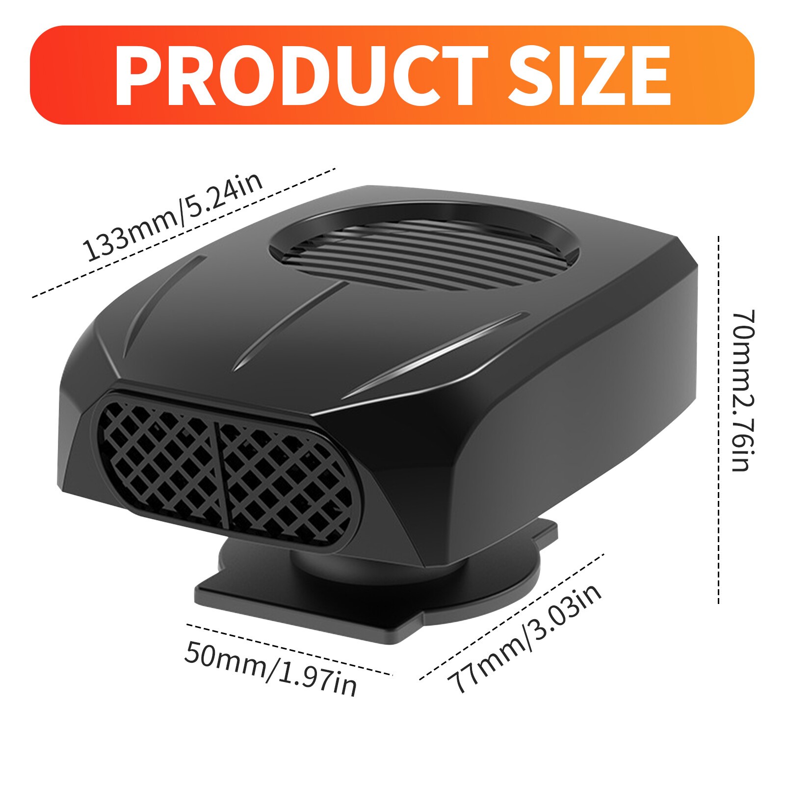 Car Heater Cigarette Lighter Plugs 12v/24v Portable Car Heaters For Vehicle