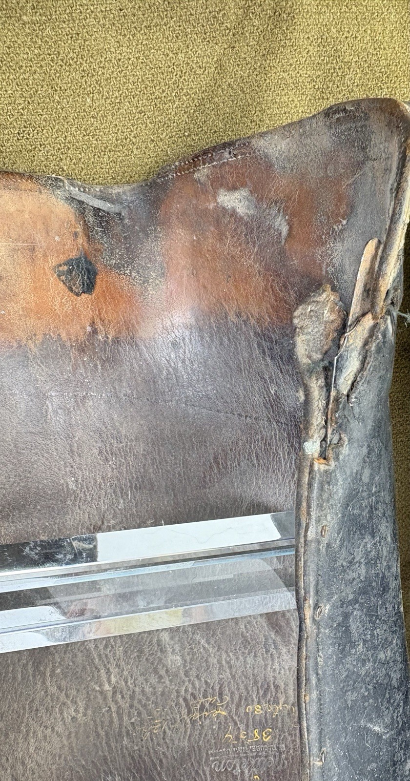 WWI Era Leather Riding Leggings Gaiters – Nettleton Syracuse NY Officer