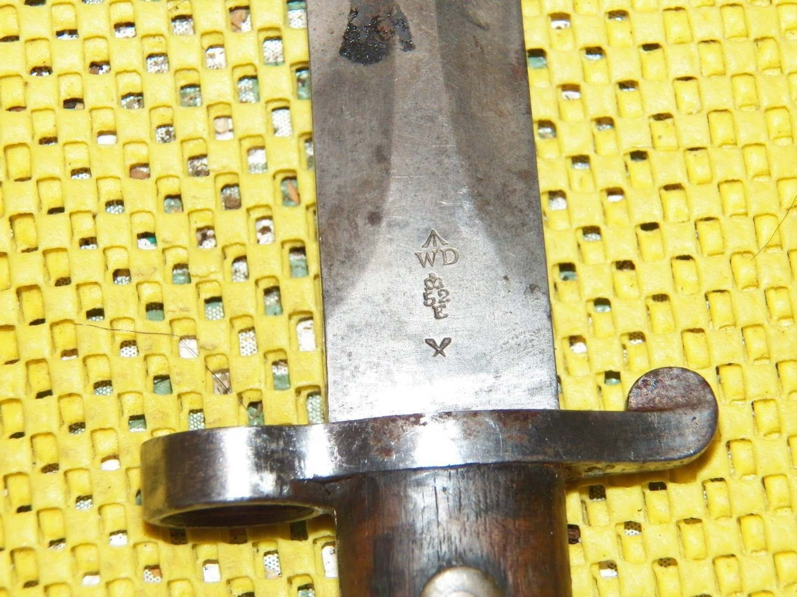 Vintage WWI British WILKINSON Sword Bayonet WD 52 E For Lee Enfield Rifle