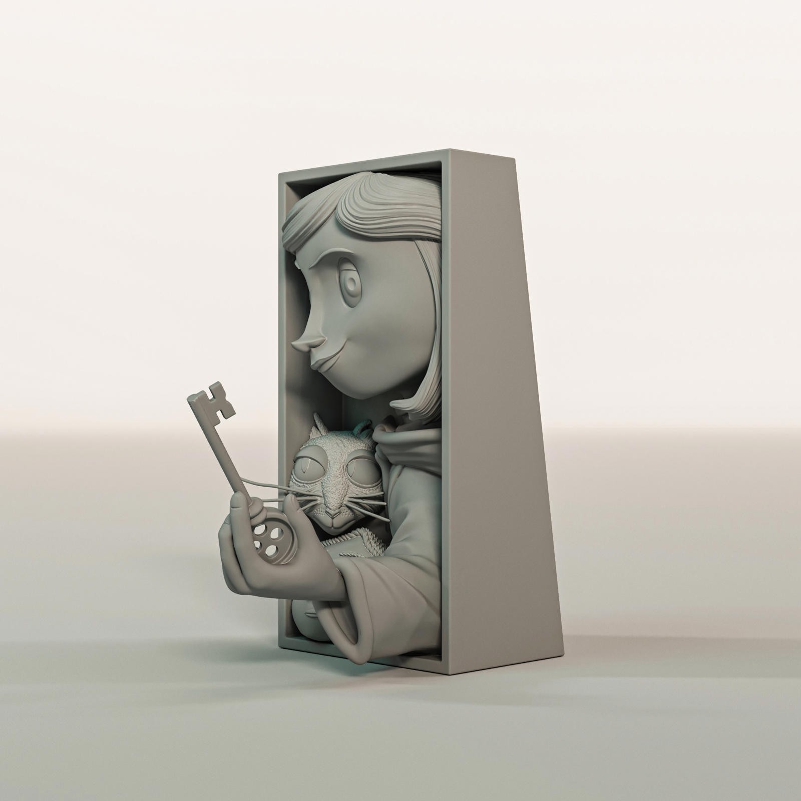 Coraline Inspired Book Nook - Other Mother's Gateway Bookshelf Insert