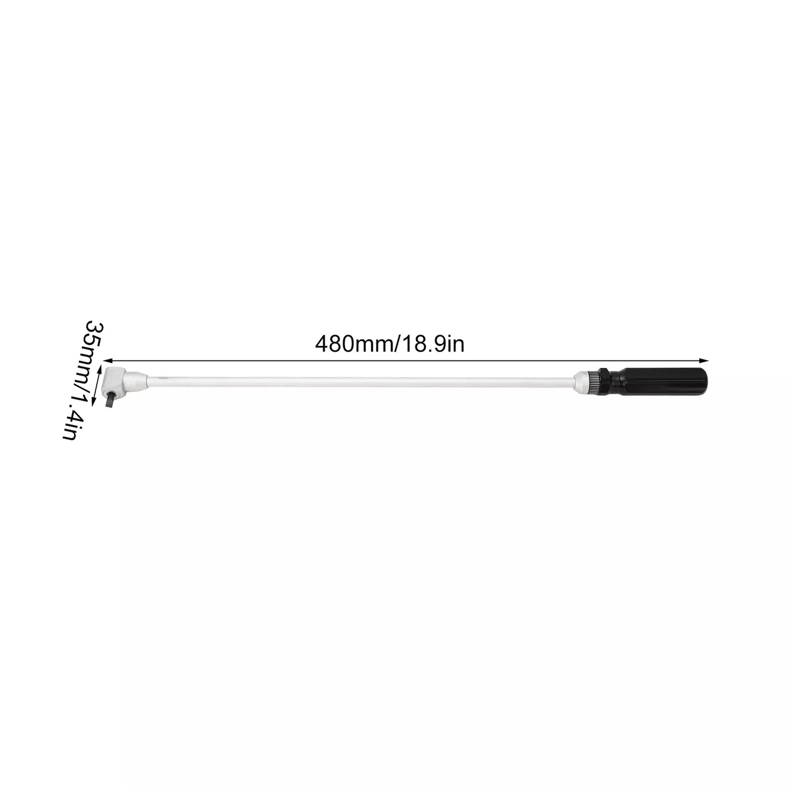 18.89in Carburetor Pilot Screw Adjusting Tool 90 Degree Angled Head Metal Part