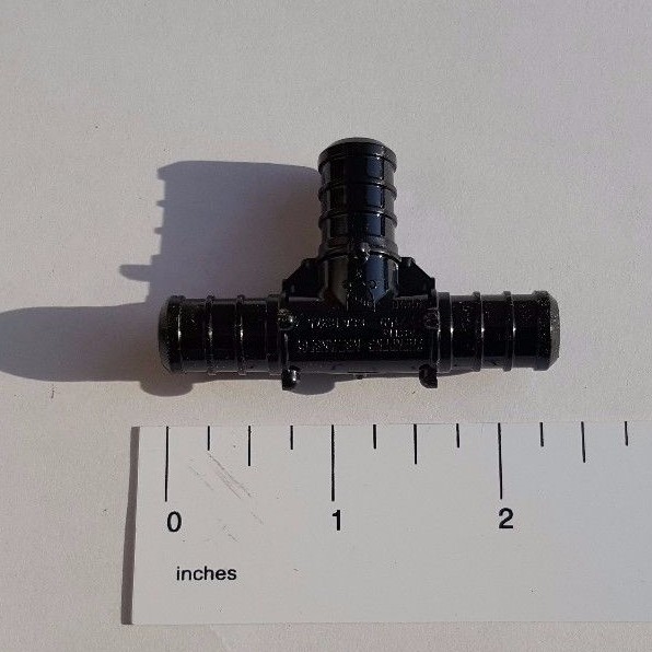 50 PIECES 1/2" PEX TEE POLY ALLOY LEAD FREE CRIMP PLASTIC FITTINGS - NSF, CUPC