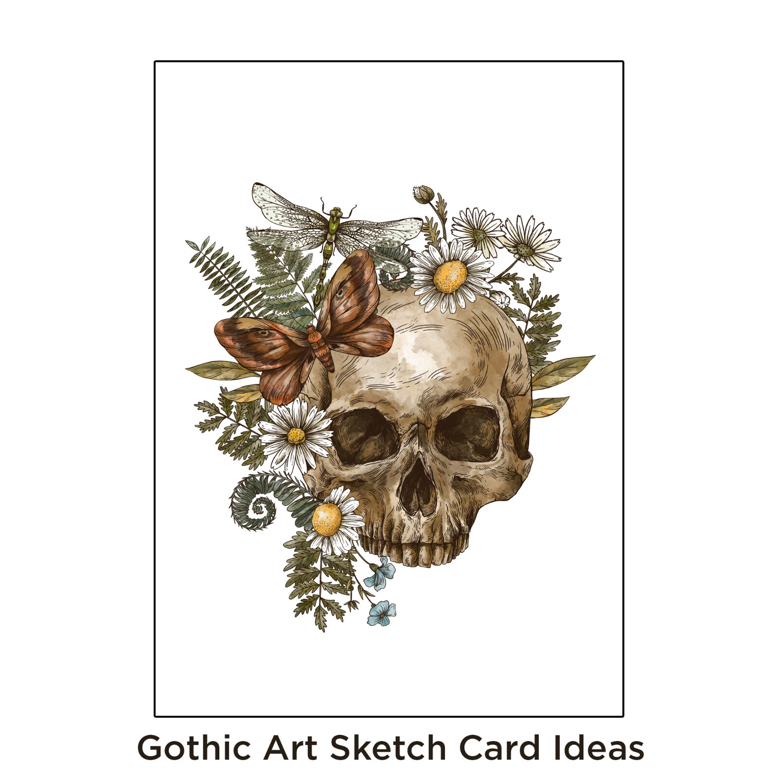 🕷️Gothic Sketch Cards - Blank Trading Cards 2.5x 3.5 - 32pt Thick - 5 Cards🕷️