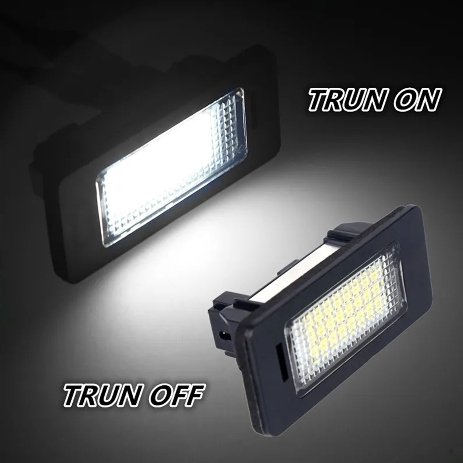2x LED License Plate Light Tag Lamp Assembly White Canbus For BMW X1 X3 X4 X5 X6