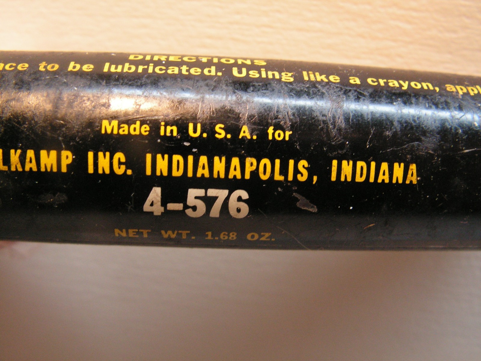 Vintage NAPA Balkamp Metal Door-ease Stainless Stick Lubricant Y & B 75%+ FULL