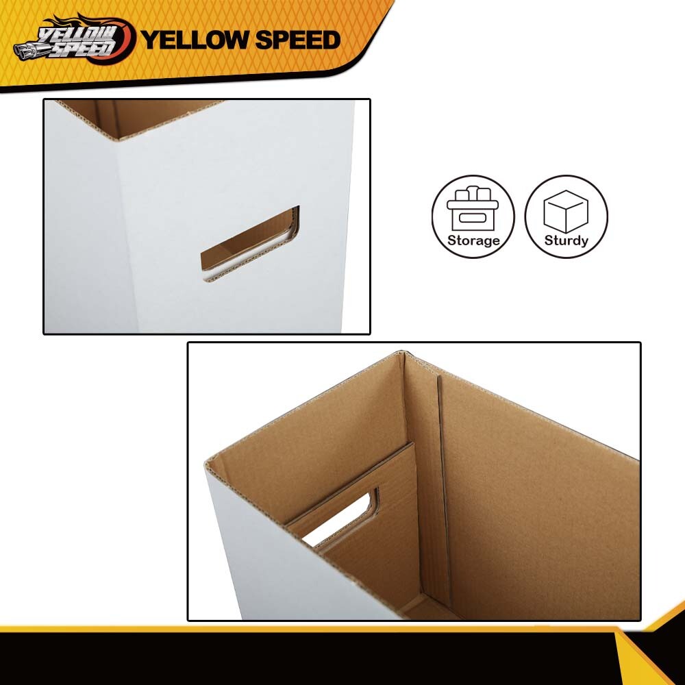 10Pcs Comic Books Storage Boxes Short Holds 150-175 Stackable Durable Archive