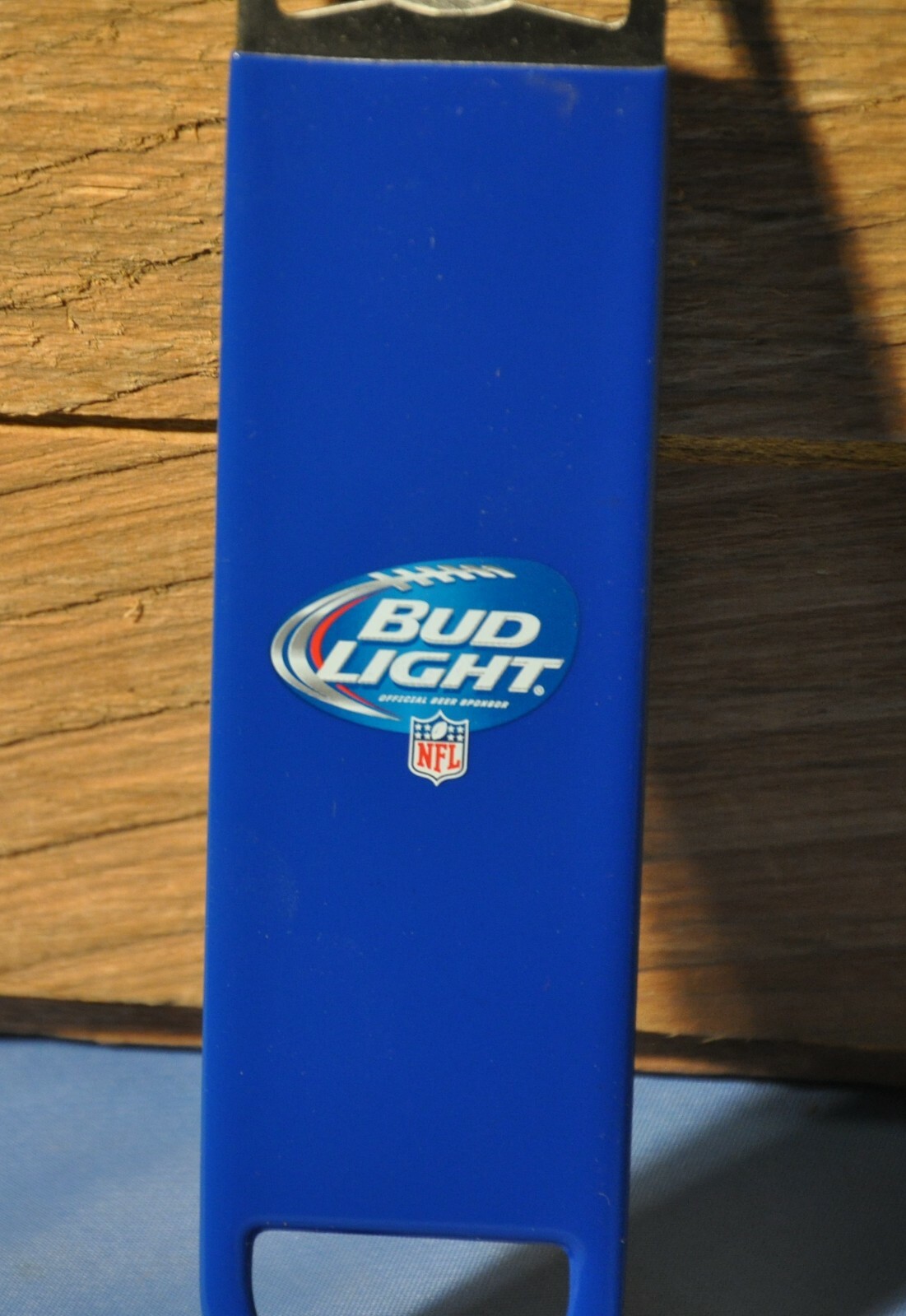 Bud Light Beer NFL 7" Bartender Bottle Opener Metal Church Key New