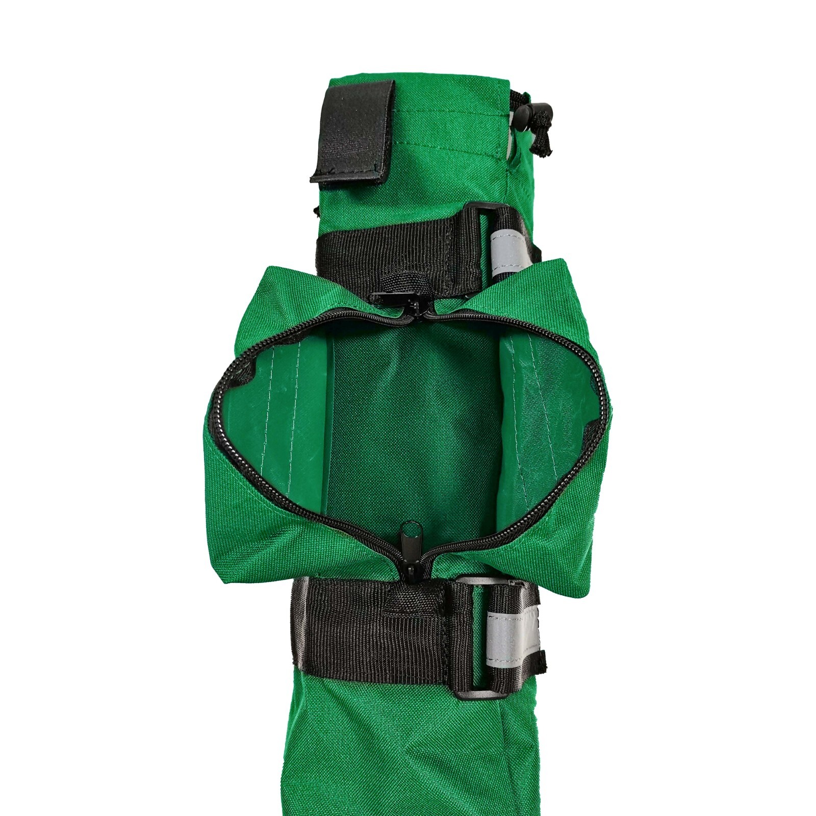 LINE2design Oxygen Sleeve EMS Medical Rescue Cylinder Bag with Side Pocket Green