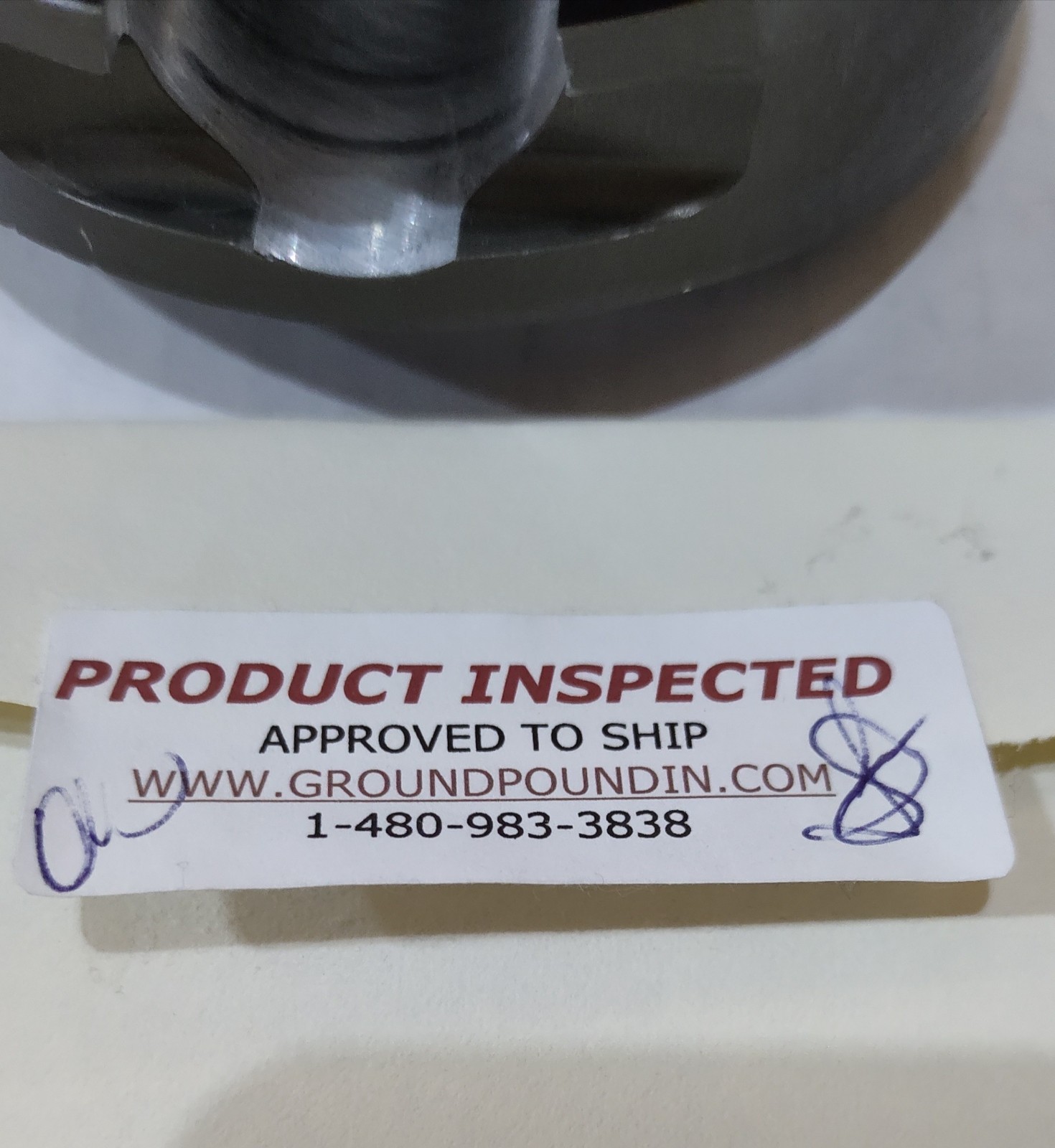 John Force Autographed Used Piston With COA