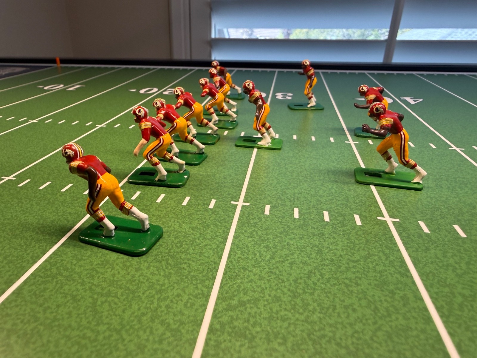 electric football figures Hand Painted Vintage Washington Redskins Home Jersey