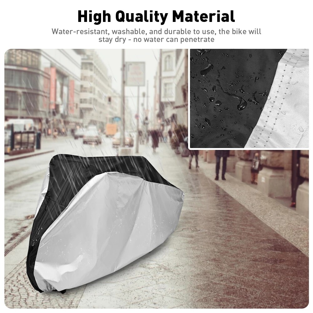 Large Bikes Cover Outdoor Rain/Sun Protector for Bicycle Dustproof Waterproof