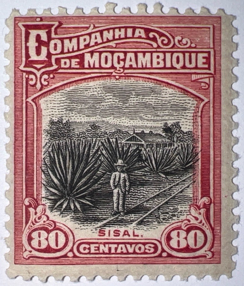 Travelstamps: 1925 Mozambique Company Stamps Scott #141, Sisal Plantation MOGH