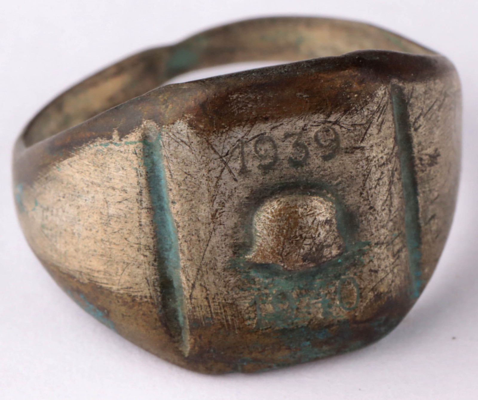 German WW2 Clip for Matchbox matches WWII Trench art Ring Engraving Military Set