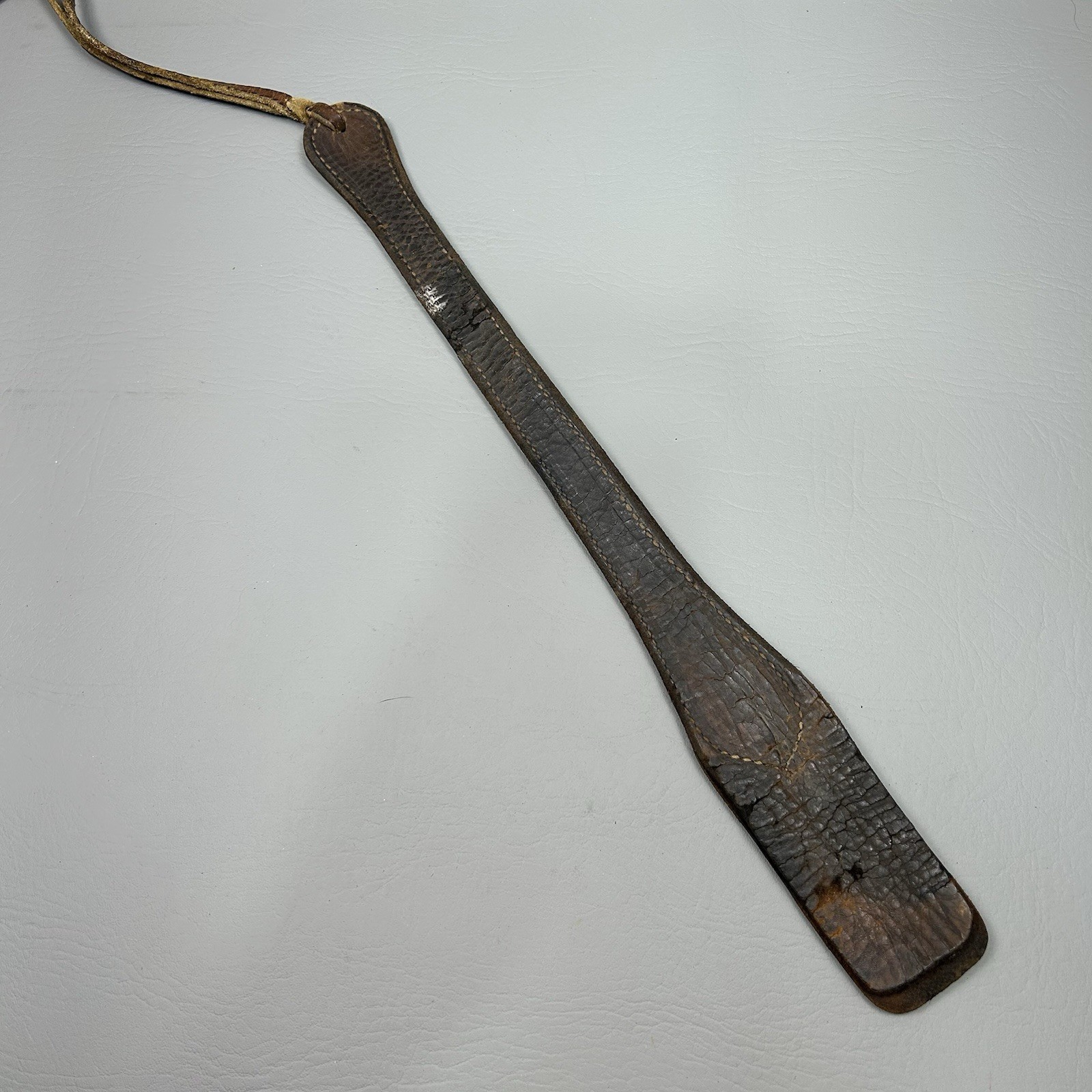 Vintage Leather Horse Riding Crop BDSM Whip Wrist Loop