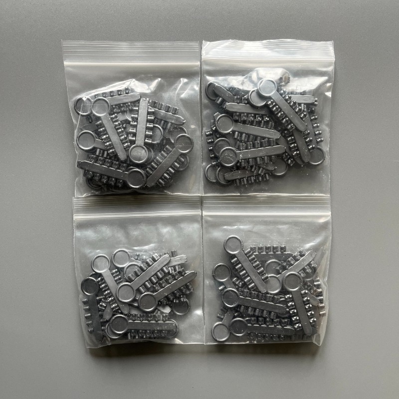 200Pcs/Pack Dental Rotation Wedge Orthodontic Rubber Elastic Rotary Pads Gray