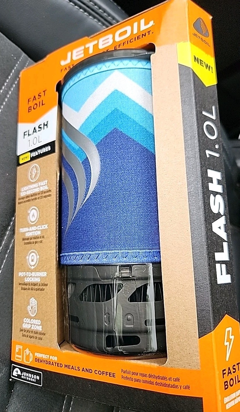 Jetboil Flash 1.0 L Lightning Fast Boil System Blue FLBM3 - Brand New Sealed