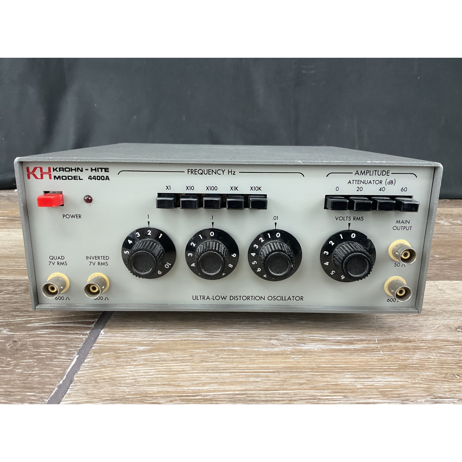 Krohn-Hite 4400A Low Distortion Oscilator Precision Audio Tester FREE SHIPPING