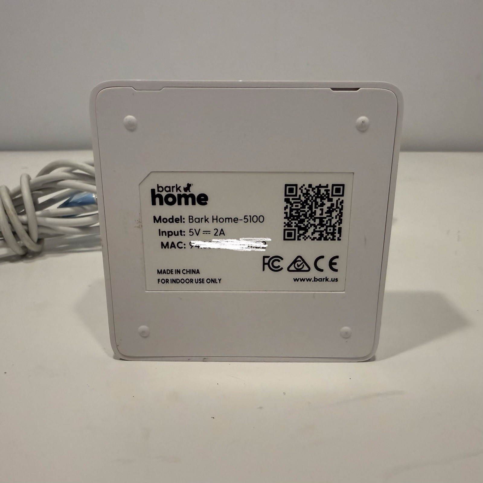 Bark Home 5100 Parental Control WiFi Monitor Complete Tested With Cables