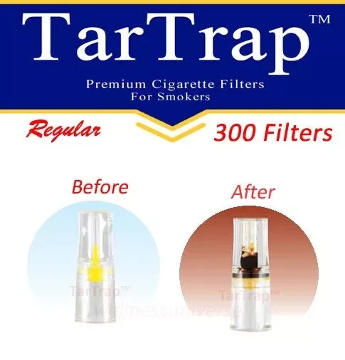 TarTrap Disposable Cigarette Filters Bulk Pack (300 Filters)