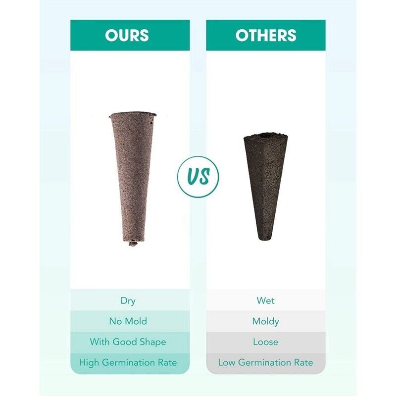 100Pcs Root Grow Sponges Seed Pod For Aerogarden Hydroponic Seedling USA SELLER