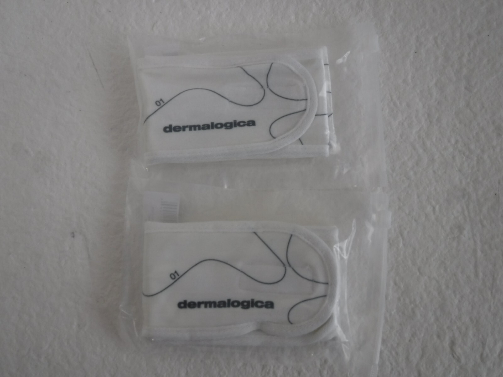 Dermalogica 2022 Face Mapping White Headband ( Lot Of 2 )