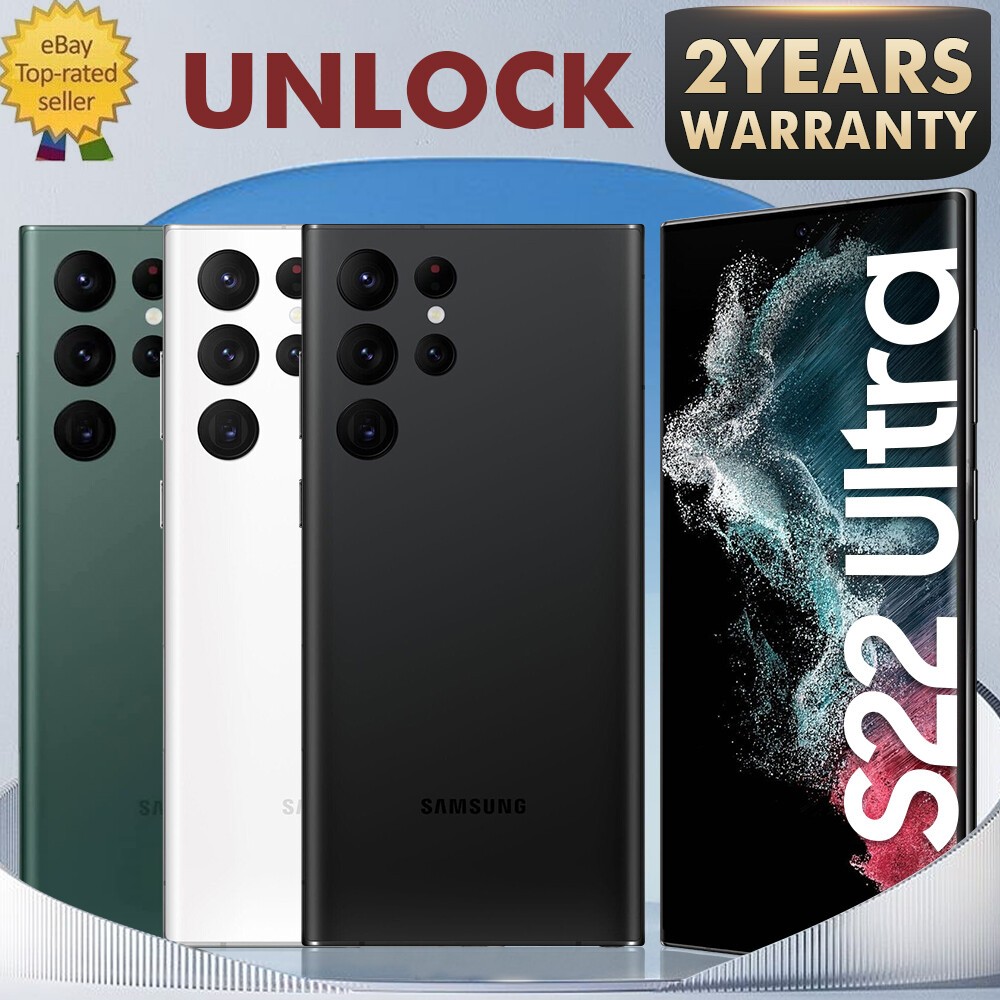 NEW SAMSUNG GALAXY S22 ULTRA 5G Unlocked 512 256GB Fast Shipping 2 YEAR WARRANTY