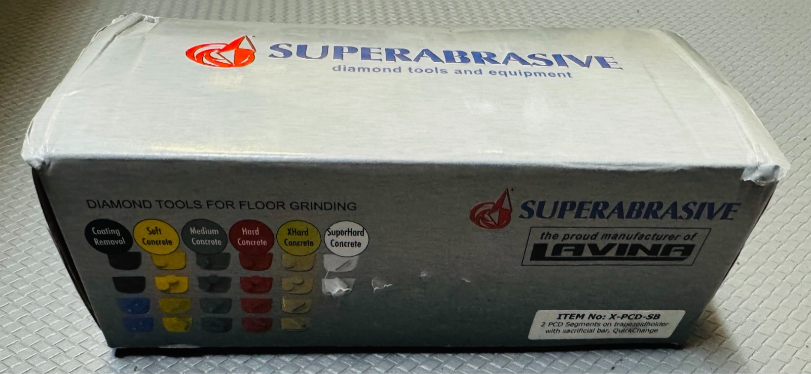 Lavina X QuickChange Trapezoid PCD pads w/ Sacrificial Bar (X-PCD-SB) ⭐BOX OF 9⭐