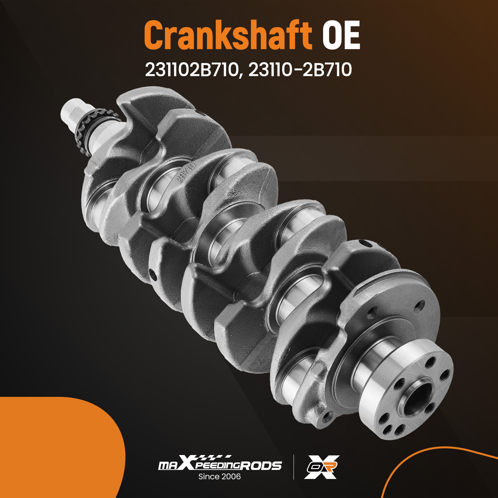 G4FJ 1.6L Turbo Engine Overhaul Rebuild Kit - Crankshaft / Rods For Hyundai KIA