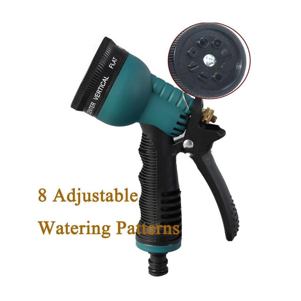 8-Dial High Pressure Garden Hose Spray Gun Lawn Watering Car Wash Jet