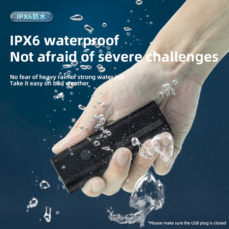 ROCKBROS Cycling Headlight USB Rechargeable MTB Road Bike Front Light Night LED