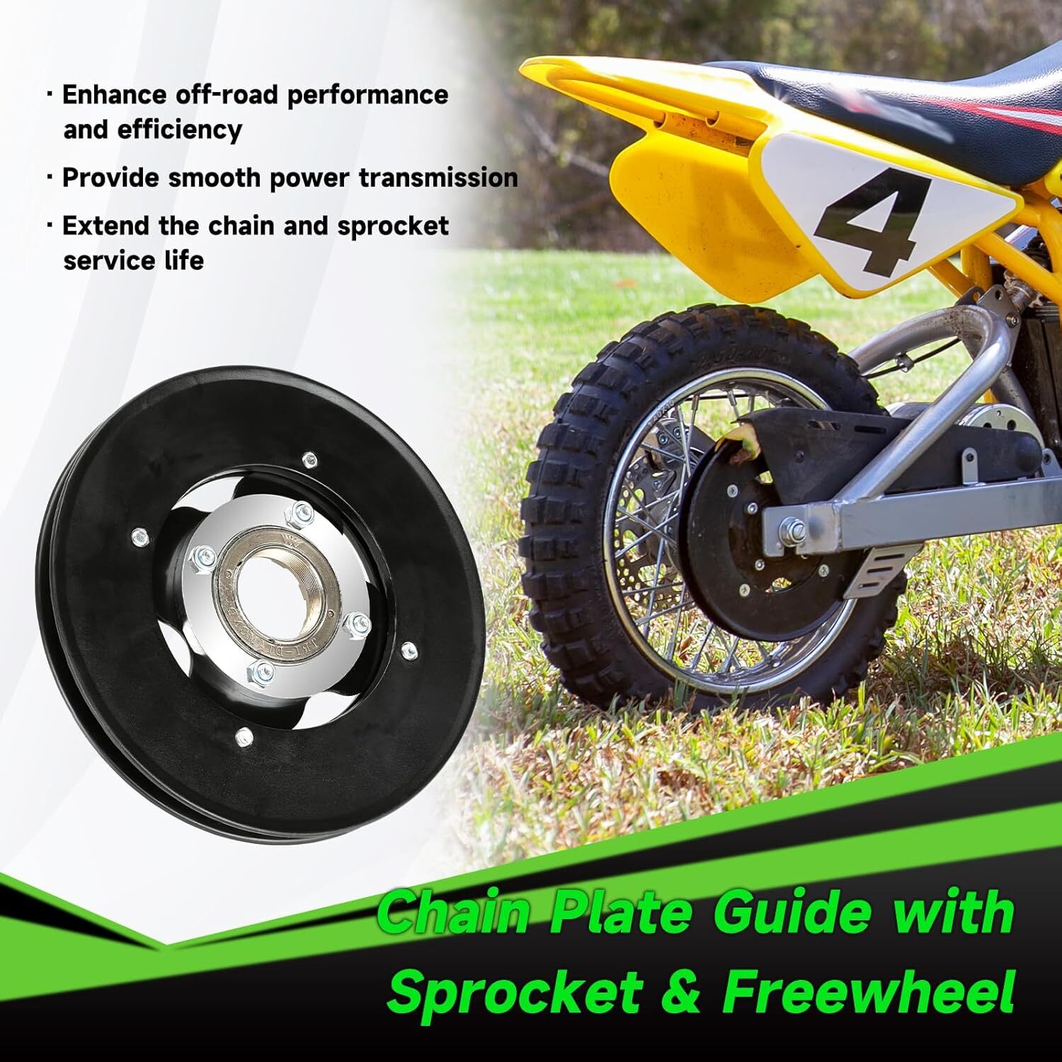 Rear Sprocket Freewheel Chain Plate Guide For Razor MX650 SX500 RSF650 Dirt Bike