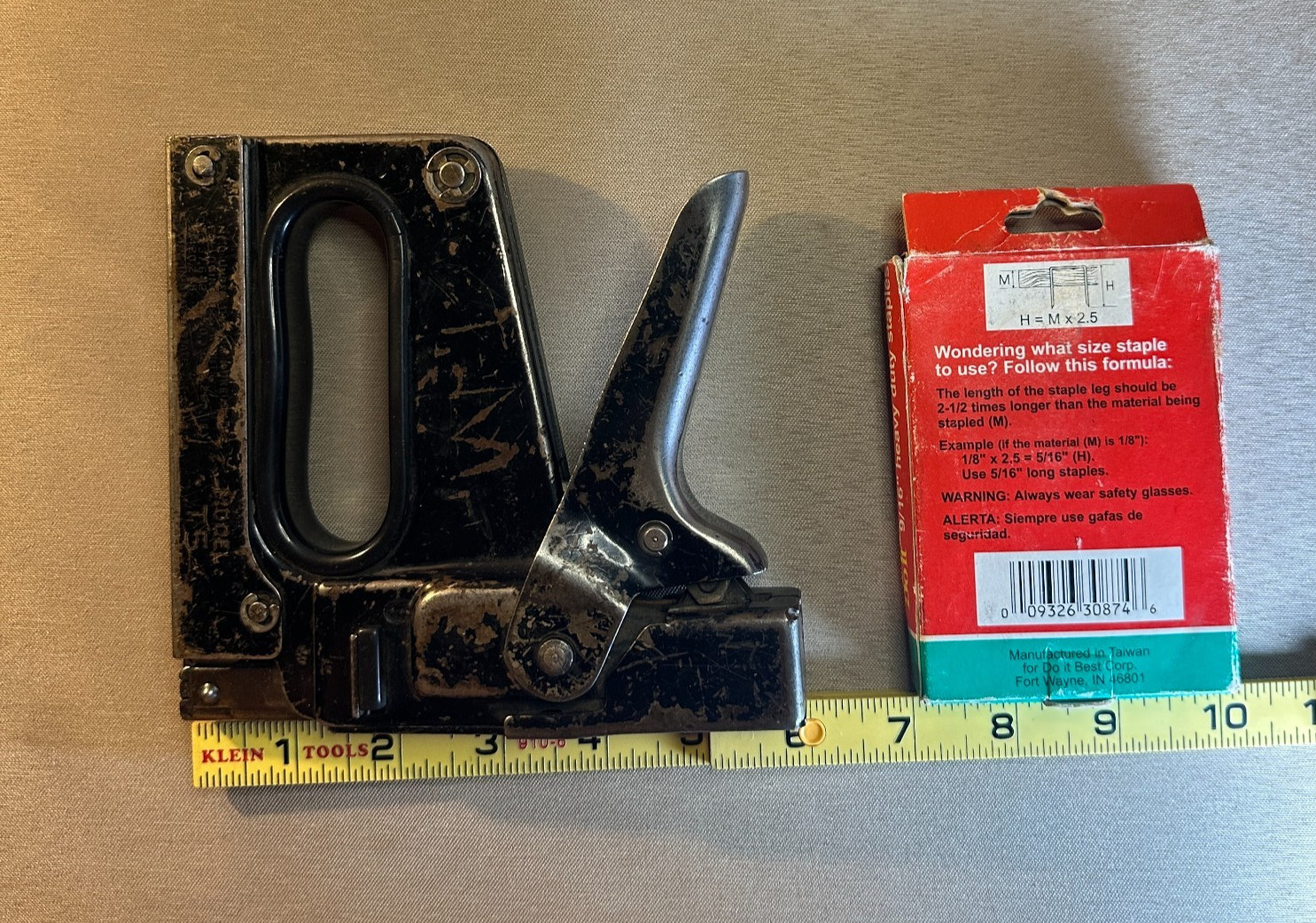 Bostitch T5 Heavy Duty Staple Gun Vintage USA Tool Uses No.11 Wide Crown Staples