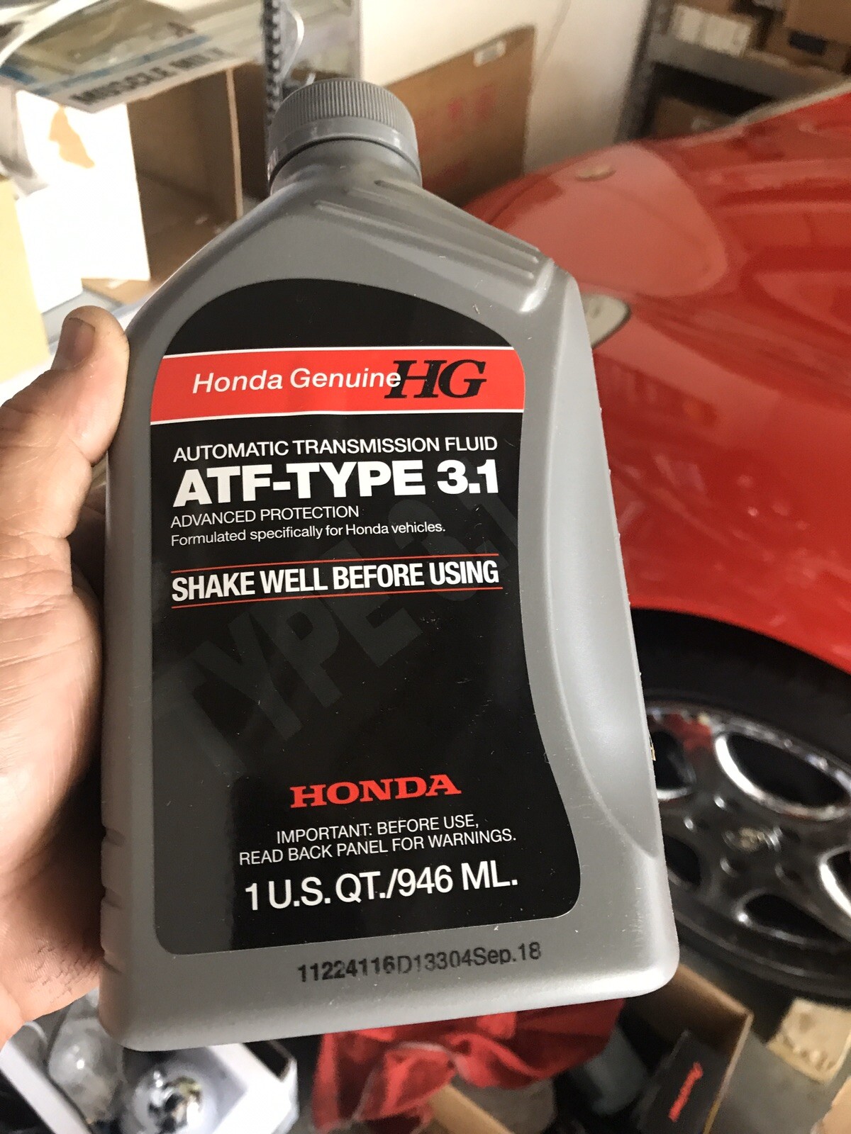 Genuine Honda ATF Type 3 (3.1) X 4 Qts With One Drain Plug