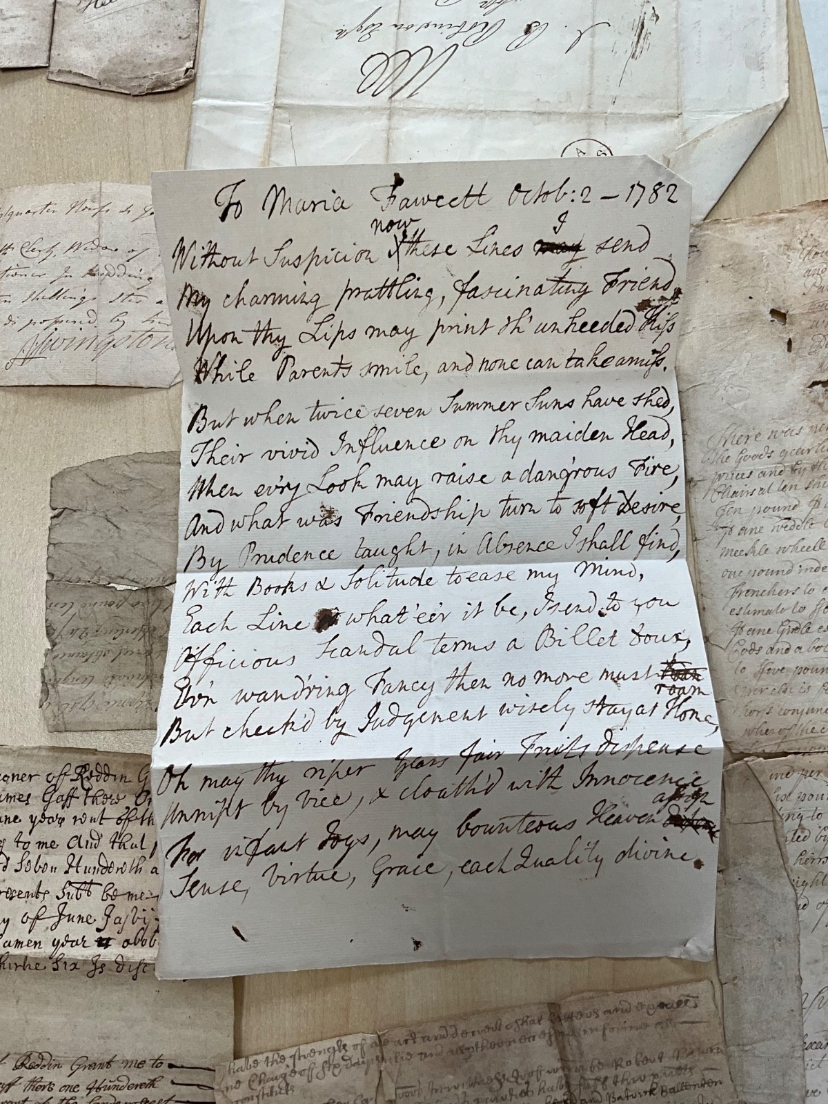 Antique GB Ephemera 1704 - 1880 mixed collection letters, deeds, invoices #SF45