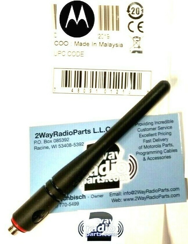 Real Motorola MotoTRBO UHF XPR7580 radio Belize Short Whip STUBBY 800 - 870 Mhz