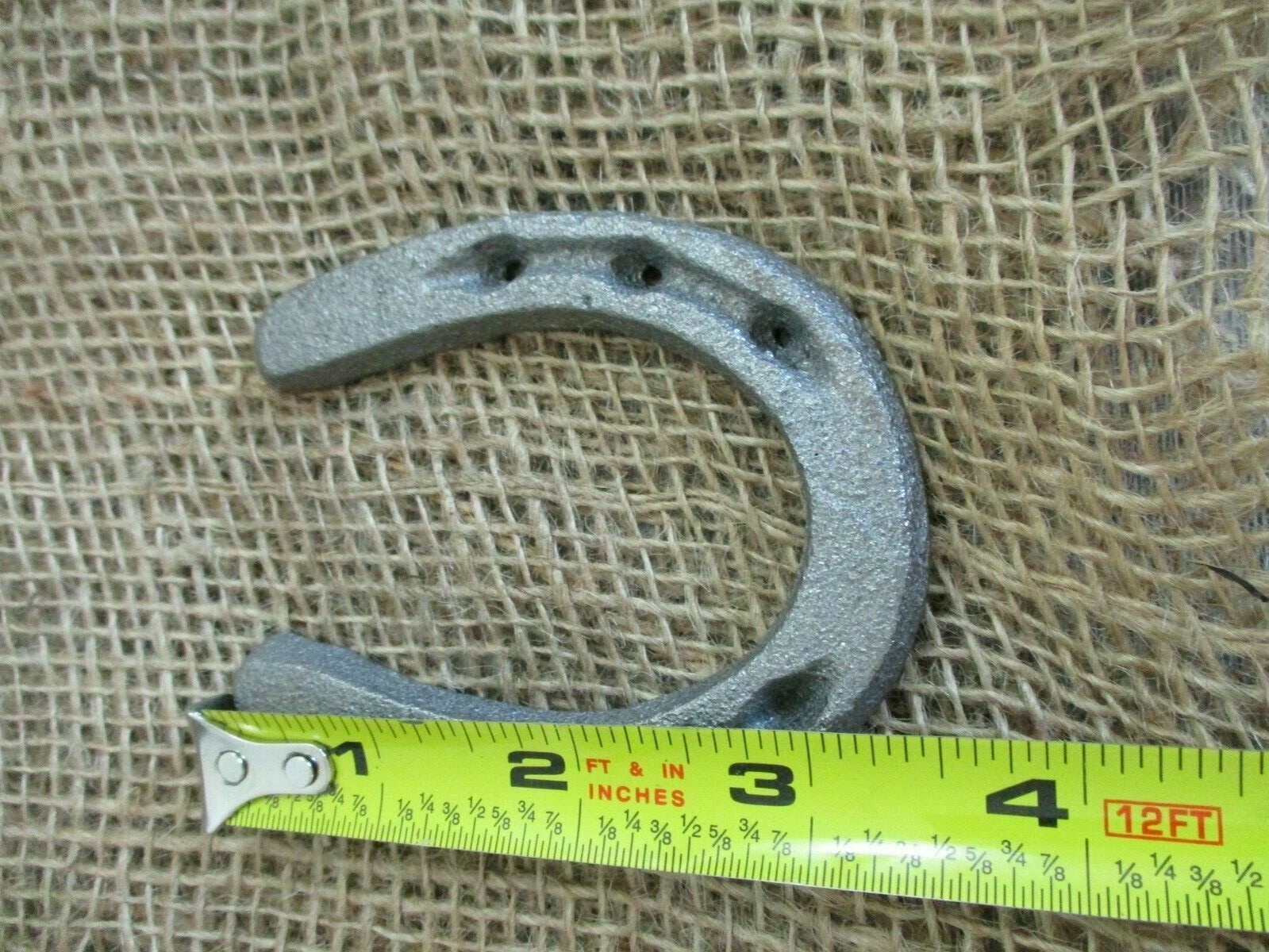 20 CAST IRON SMALL HORSESHOE 3" x 3 1/2" Horse Nick Nack LOT OF 20 Decoration