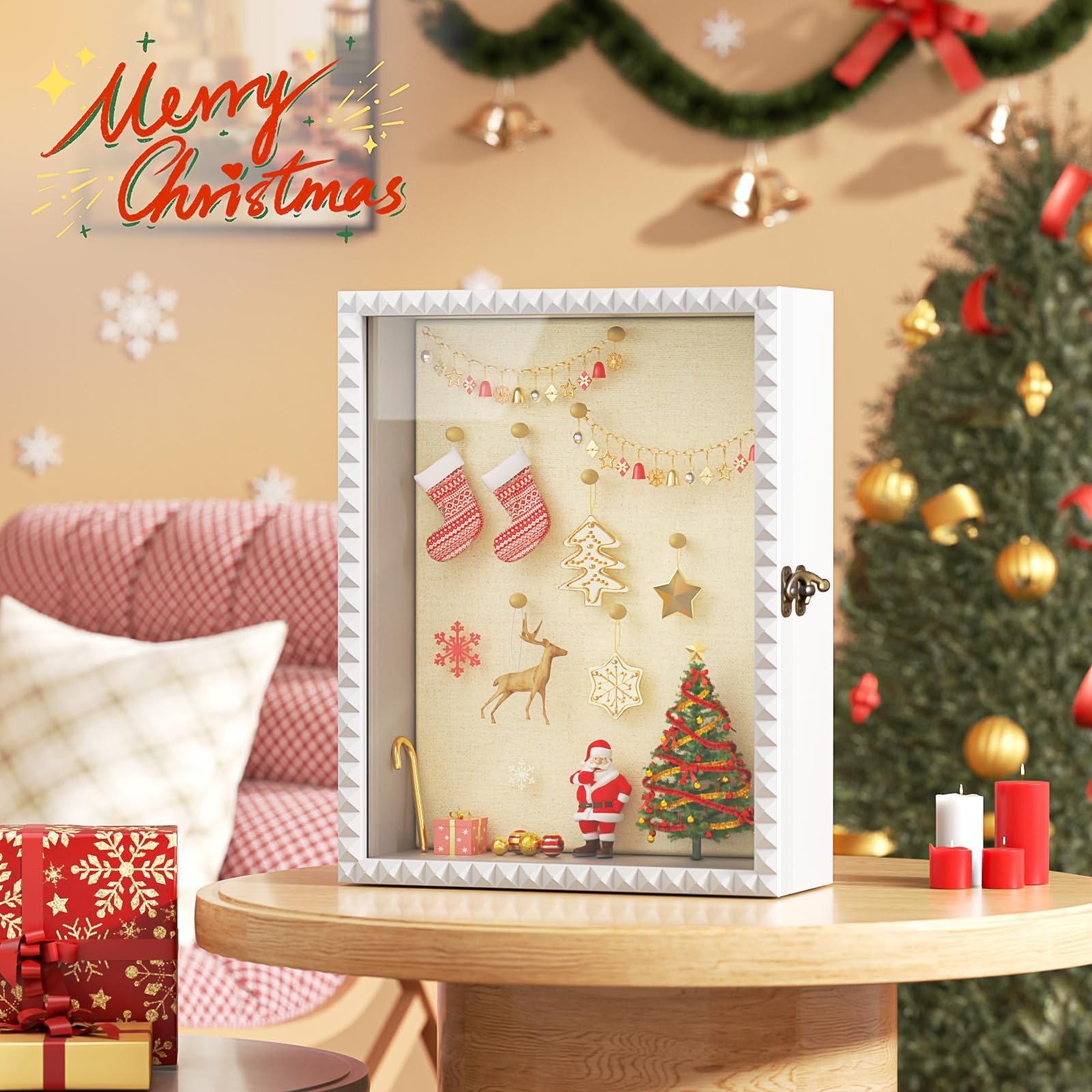 Shadow Box Frame 11x14 Deep Large Shadow Box Display Cases Wood Memory Box With