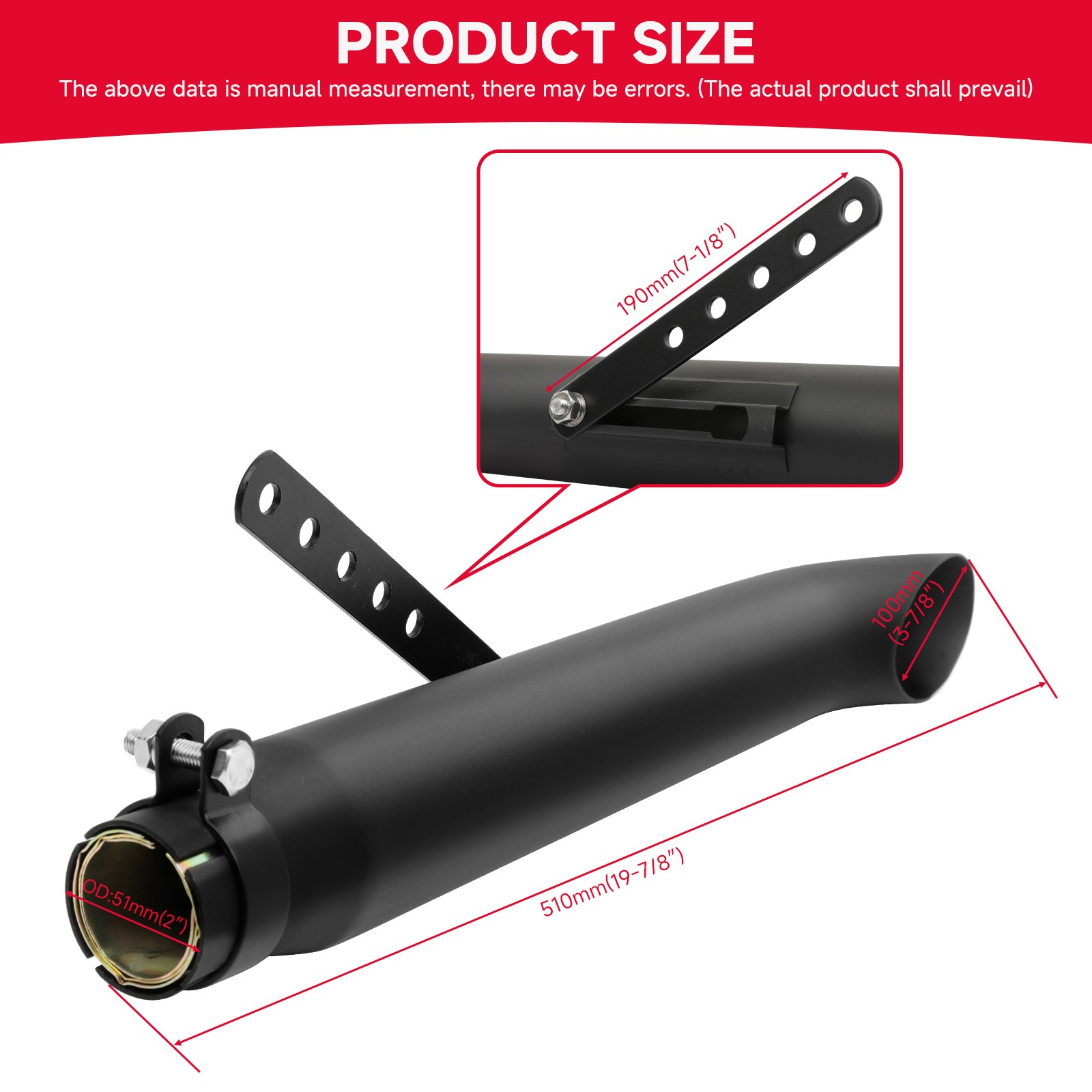 2pcs Motorcycle Slip-On Exhaust Muffler Pipes For Yamaha Road Star XV1600 XV1700