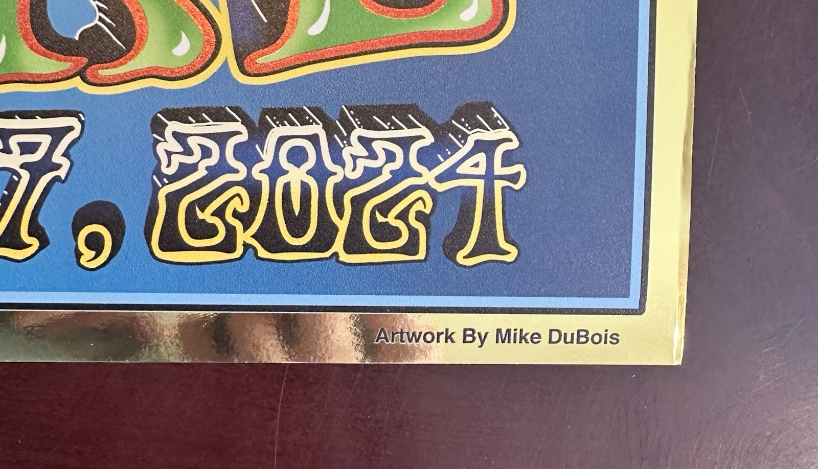 Dead & Company Poster GOLD FOIL 7/6/2024 Las Vegas Sphere Printer’s Proof Dubois