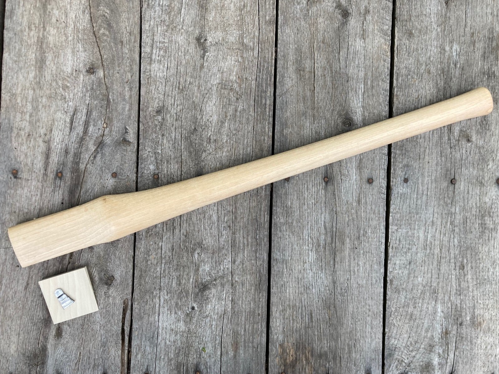 28" Single Bit Straight Miners / Fellers Hickory Axe Handle. USA