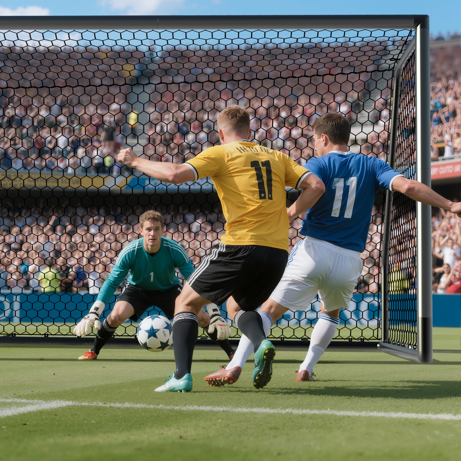 NAIZEA 24x8ft Soccer Goals 2.6" Aluminum Heavy-Duty Soccer Goal For Soccer Clubs