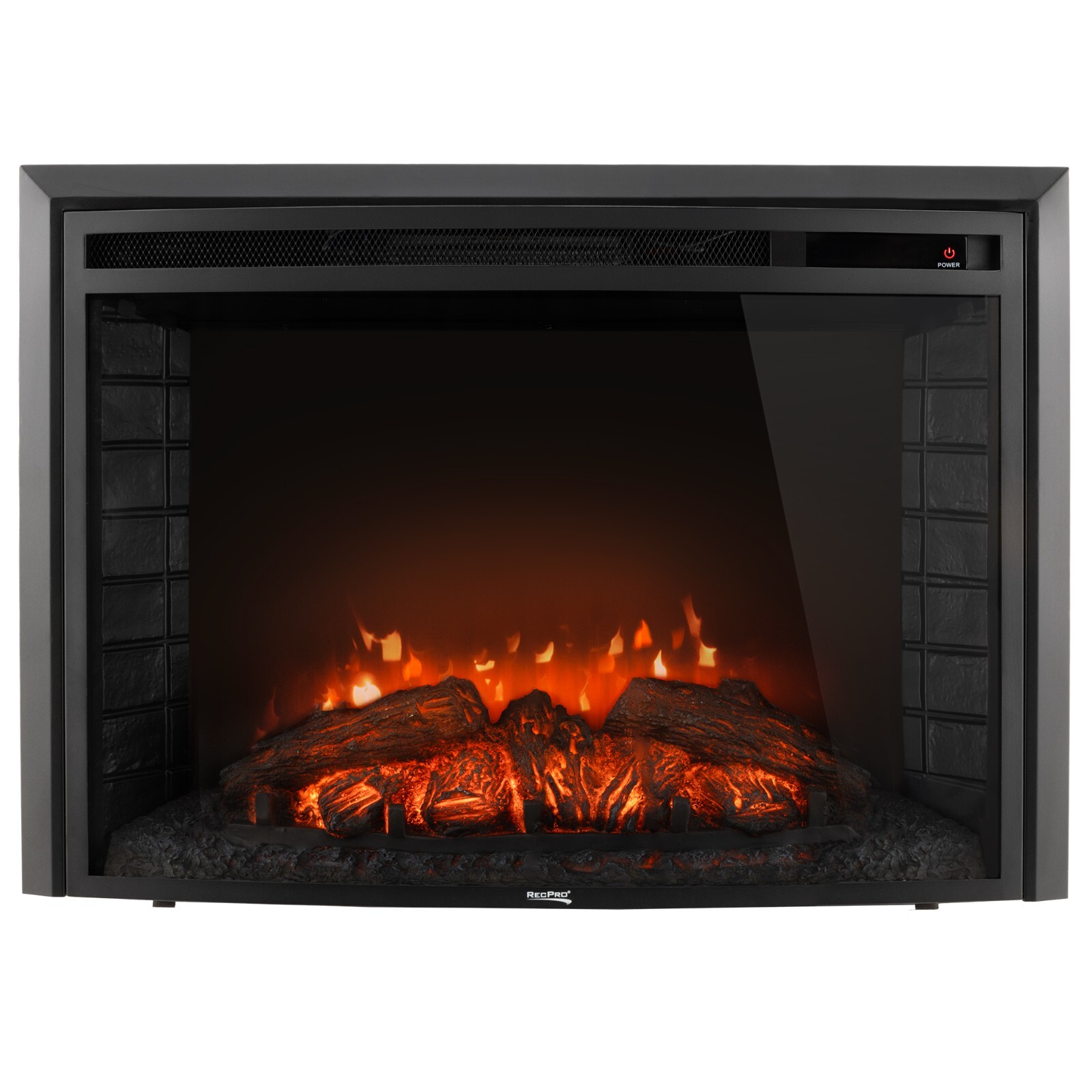 RecPro RV 30" Electric Fireplace | 26" Cutout | 120V | 3 Color Modes