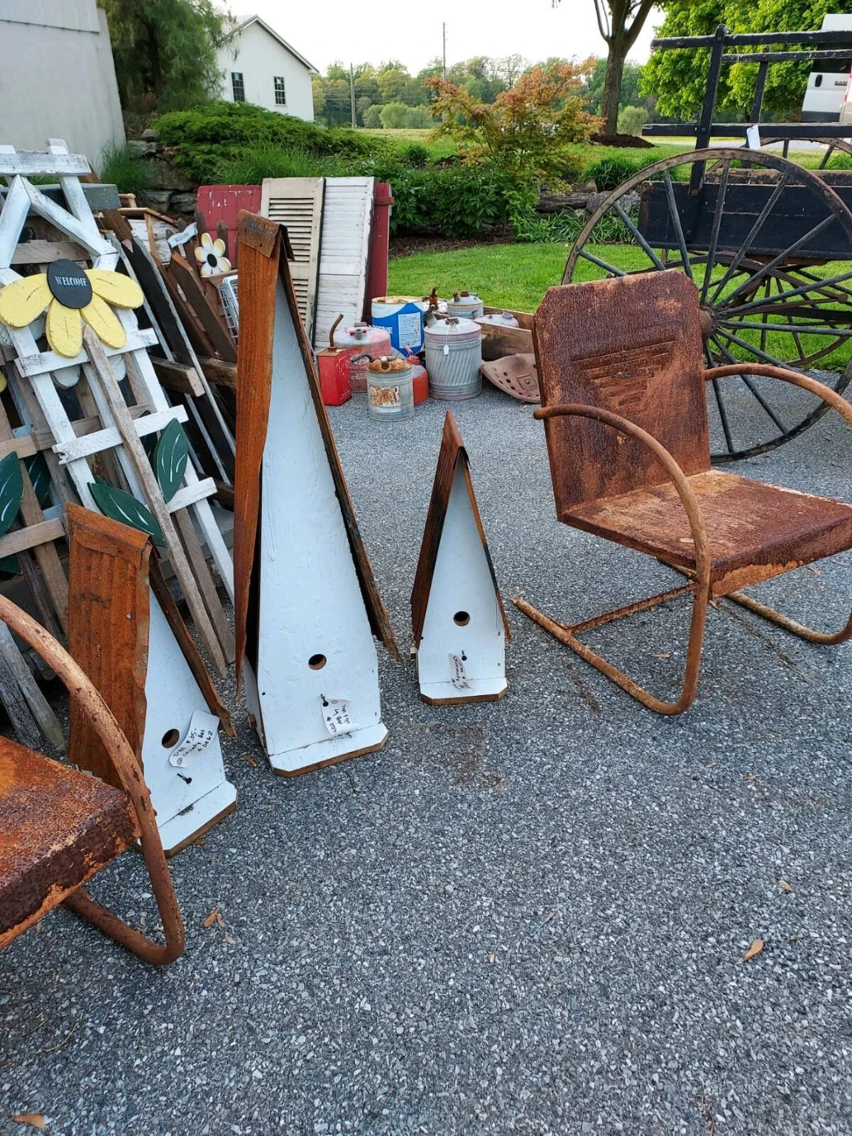 Rustic Extra Large Shanty Birdhouse Made of Reclaimed Wood |Amish Handmade