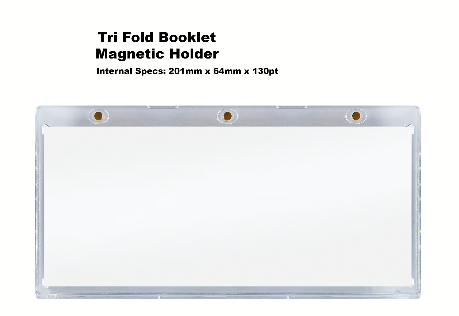 CF Triple Booklet Magnetic Card Holder 130 PT Topps Triple Threads